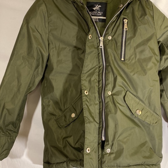 Girls Zip/Button up winter coat size 10/12 - Picture 3 of 7